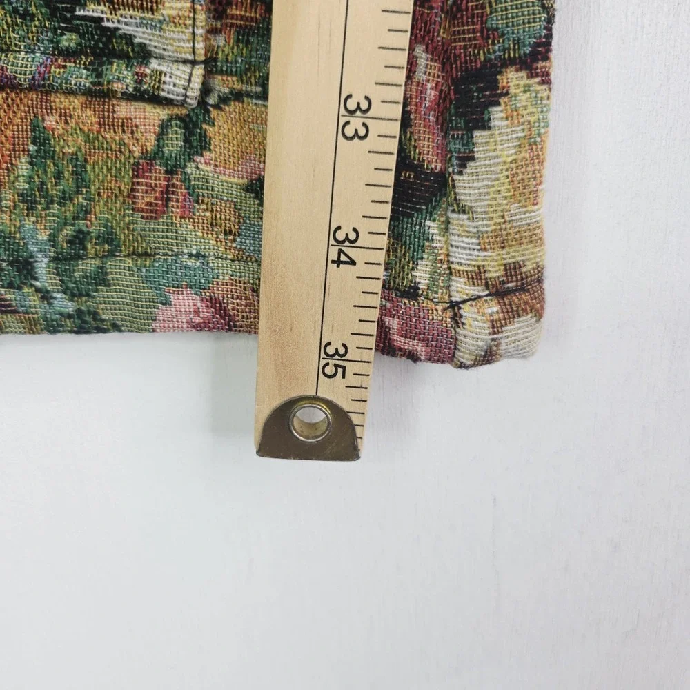 Fashion‎ Nova Men's 34X35 Denim Floral Flared Tapestry Cargo Pockets Lined Pants